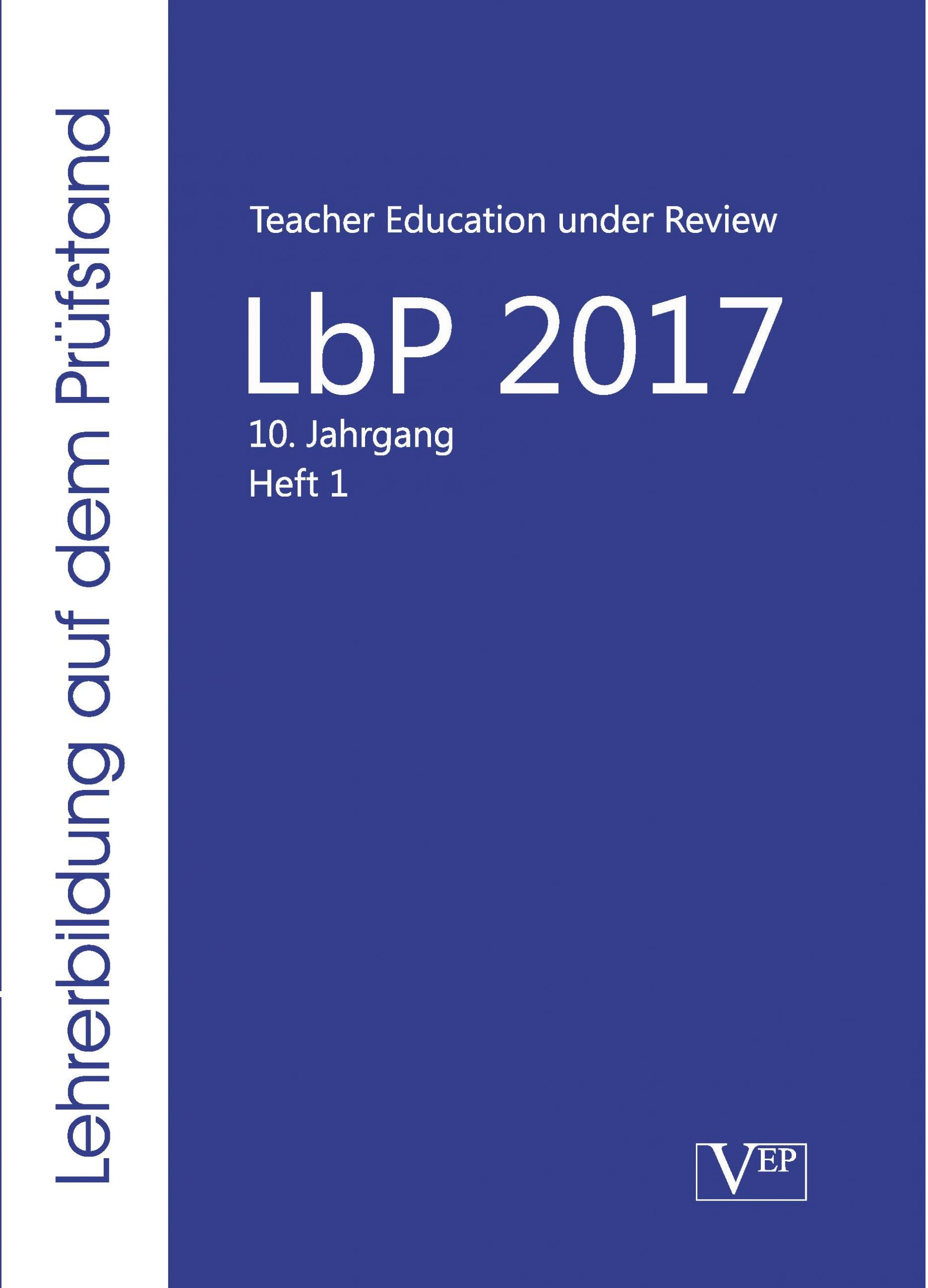 Lehrerbildung auf dem Prüfstand 2017 – 10 (1) [digital]