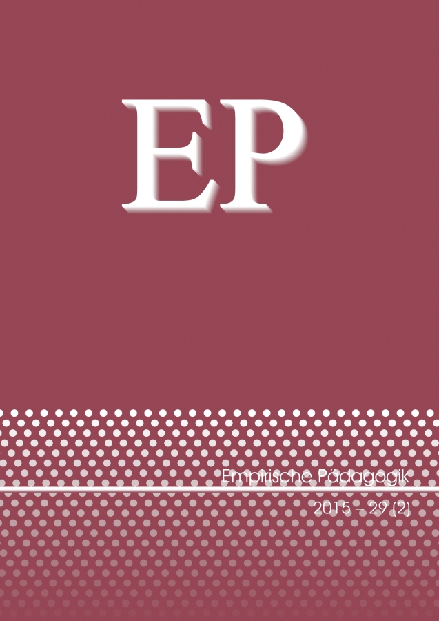 Empirische Pädagogik 2015 – 29 (2)