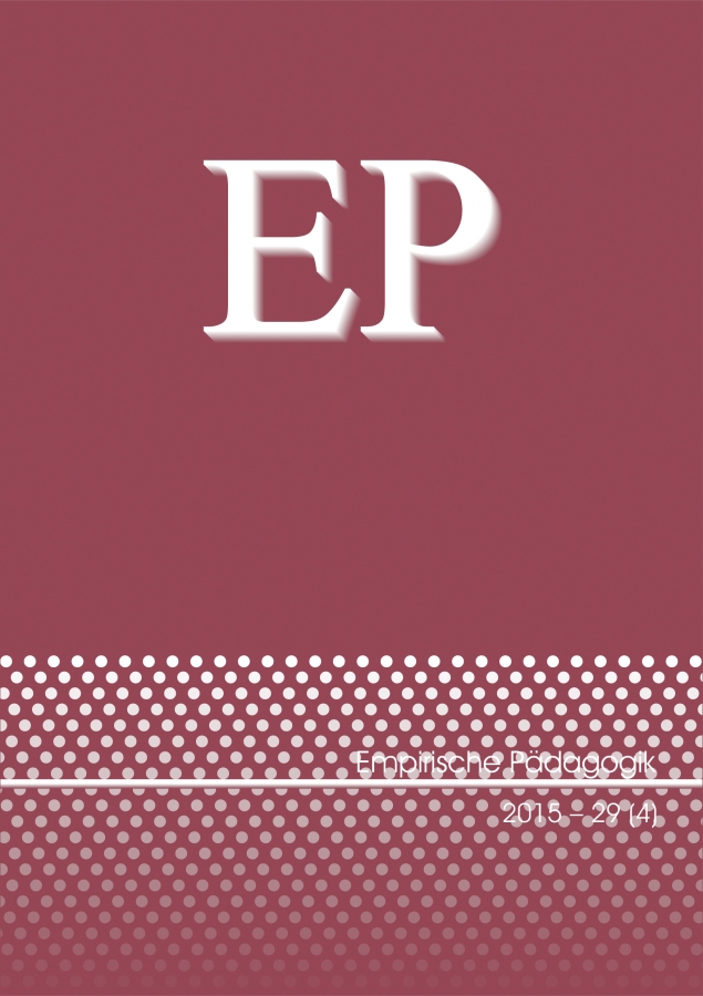 Empirische Pädagogik 2015 – 29 (4)