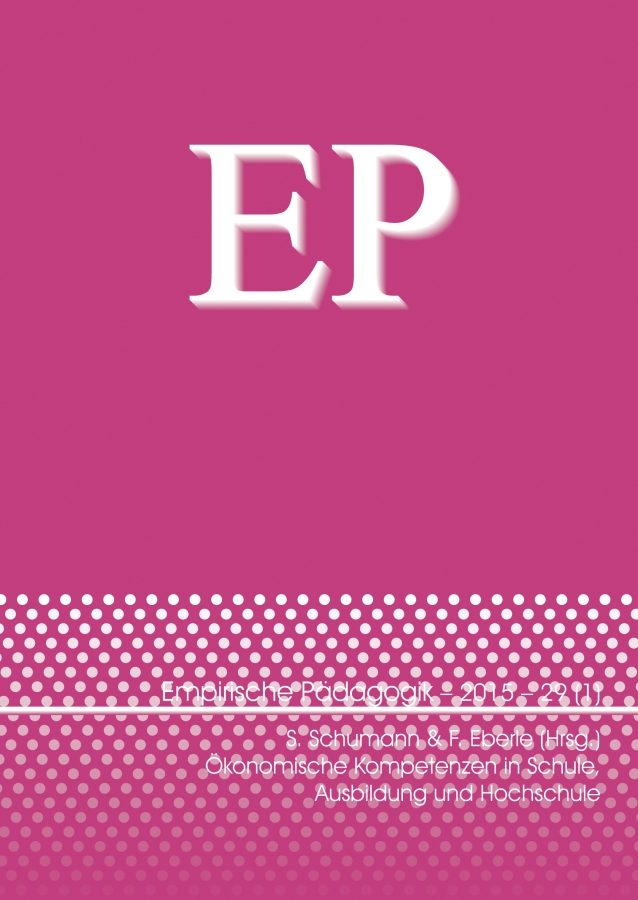 Empirische Pädagogik 2015 – 29 (1)