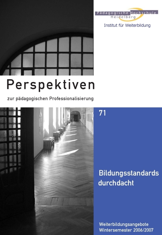 Perspektiven zur pädagogischen Professionalisierung (71)