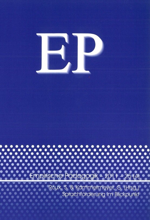 Empirische Pädagogik 2011 – 25 (4) [digital]