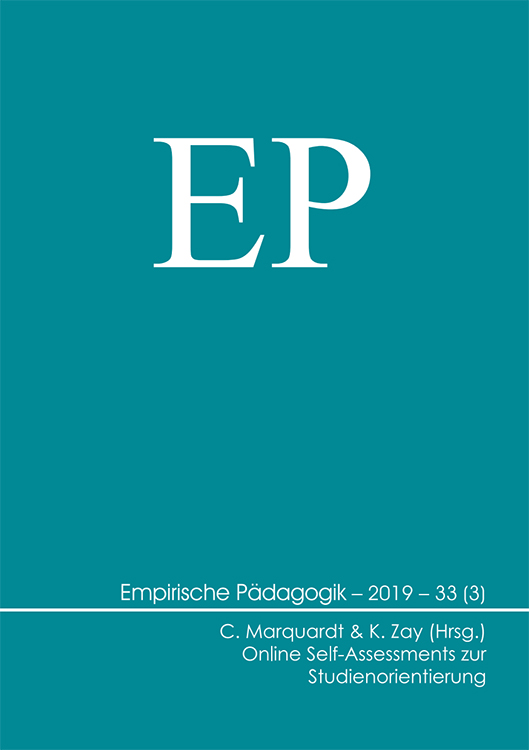 Empirische Pädagogik 2019 – 33 (3) [digital]