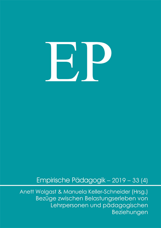 Empirische Pädagogik 2019 – 33 (4) [digital]