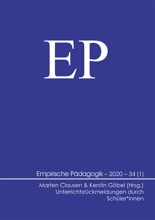 Empirische Pädagogik 2020 – 34 (1)