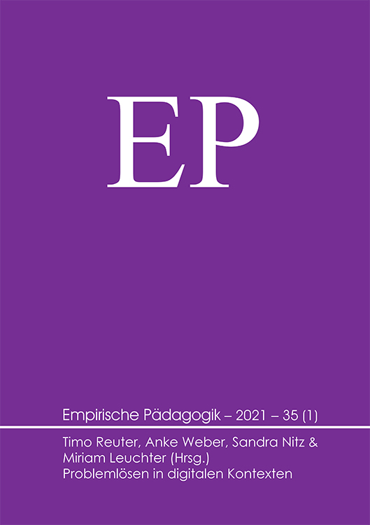 Empirische Pädagogik 2021 – 35 (1) [digital]