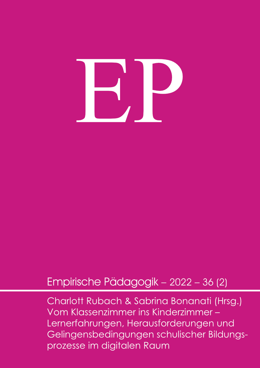 Empirische Pädagogik 2022 – 36 (2) [digital]