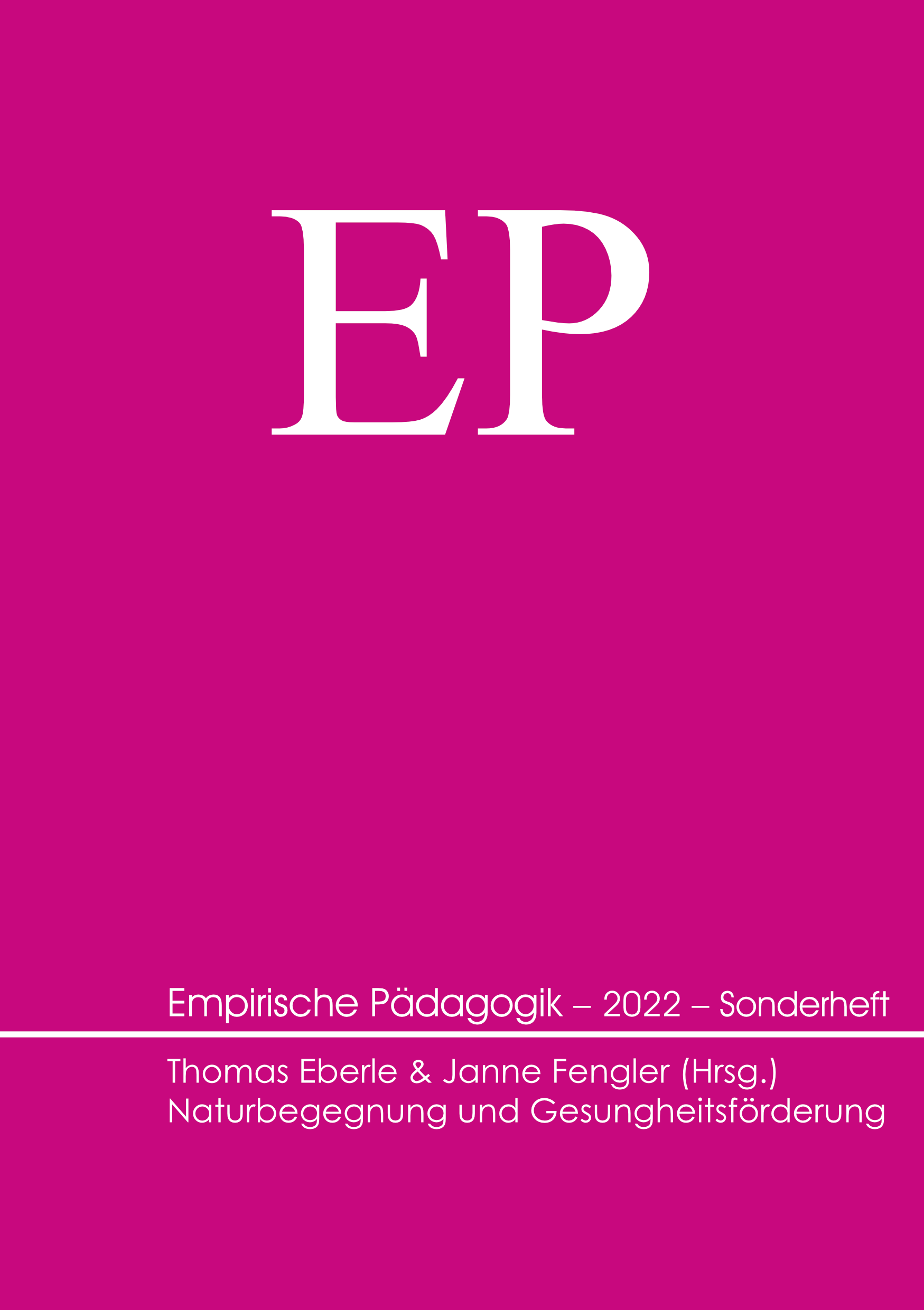 Empirische Pädagogik 2022 – 36 (Sonderheft 2)