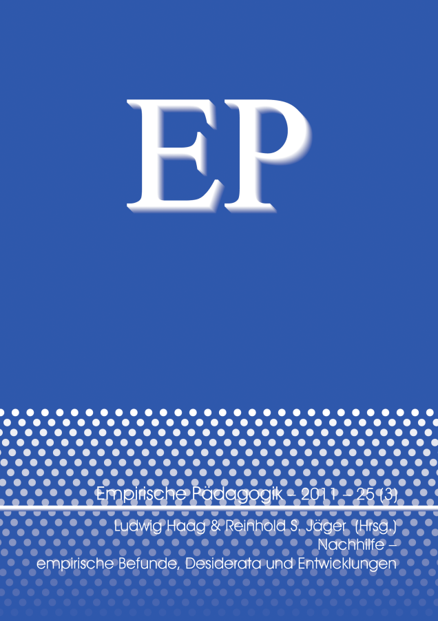 Empirische Pädagogik 2011 – 25 (3)