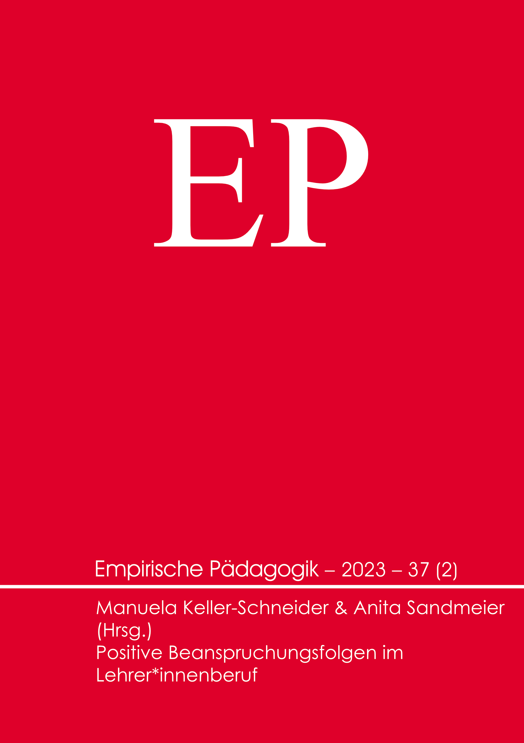 Empirische Pädagogik 2023 – 37 (2)