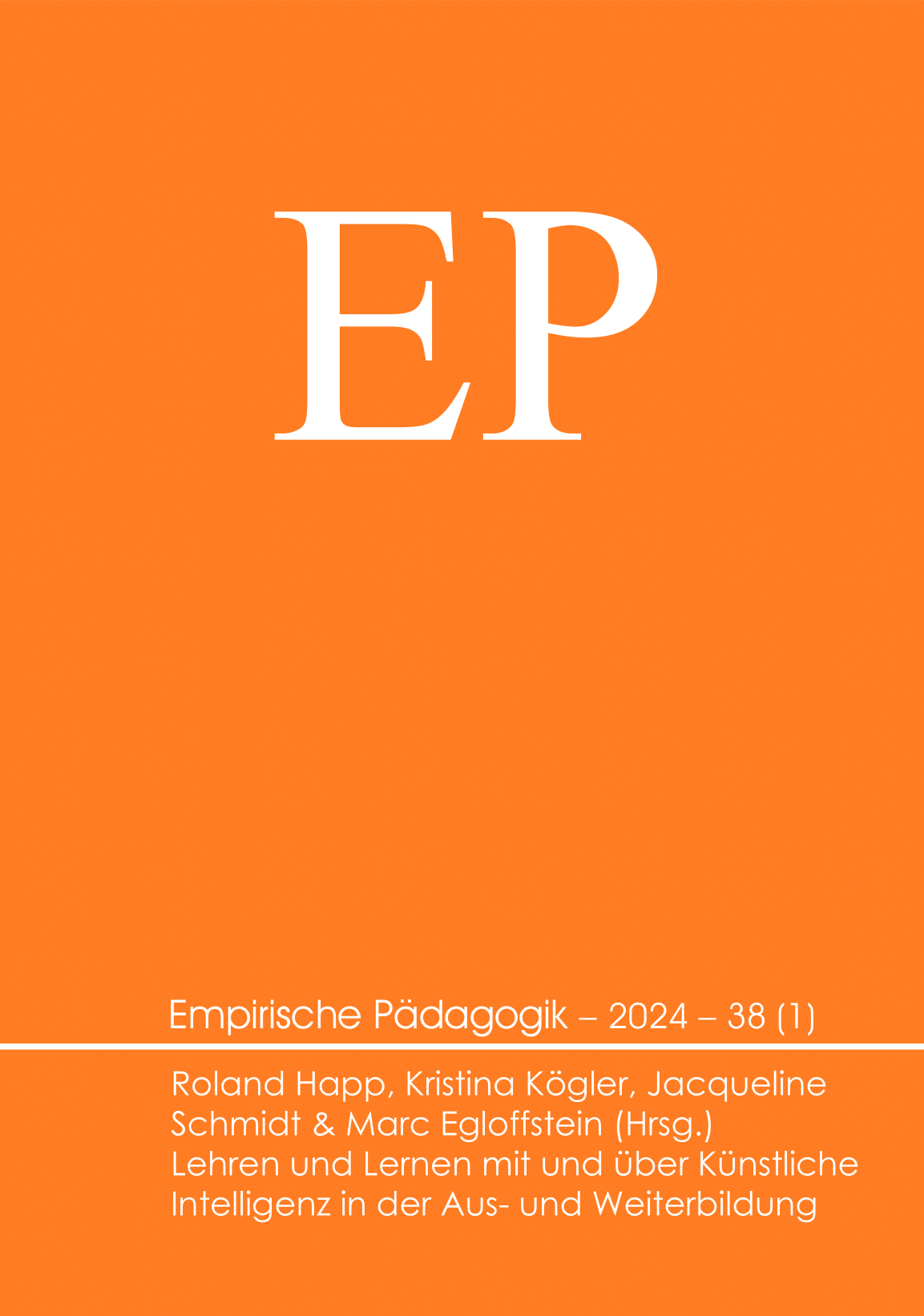 Empirische Pädagogik 2024 – 38 (1)
