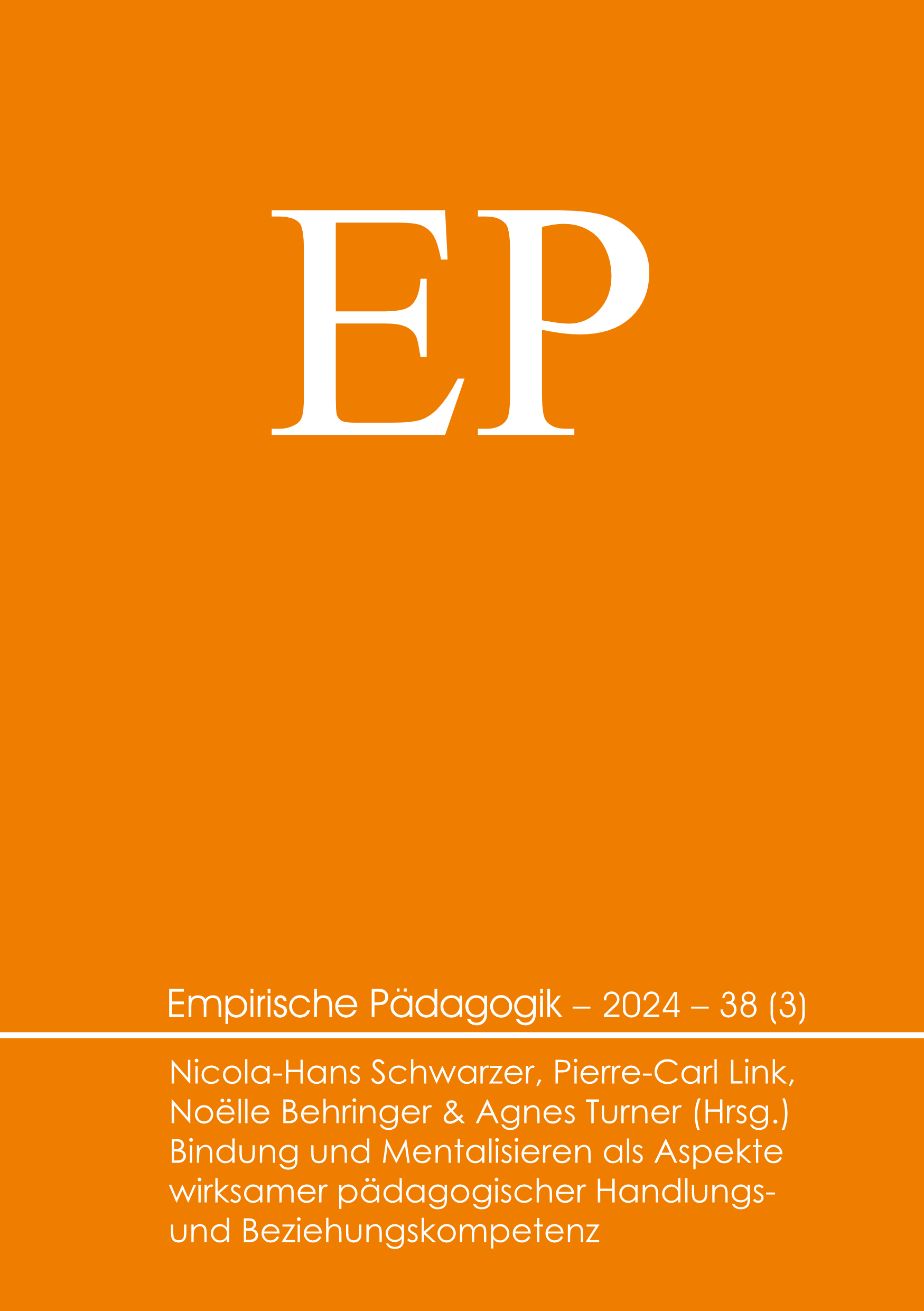 Front Cover der EP. Großerschriftzug EP auf orangenem Hintergrund.