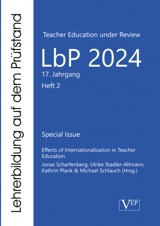 Front Cover LbP. Großer Schriftzug LbP auf blauem Hintergrund.