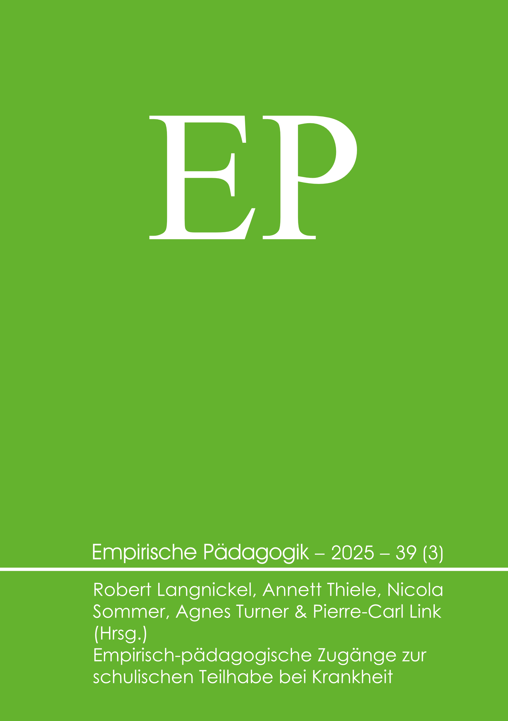 Empirische Pädagogik 2025 – 39 (3)