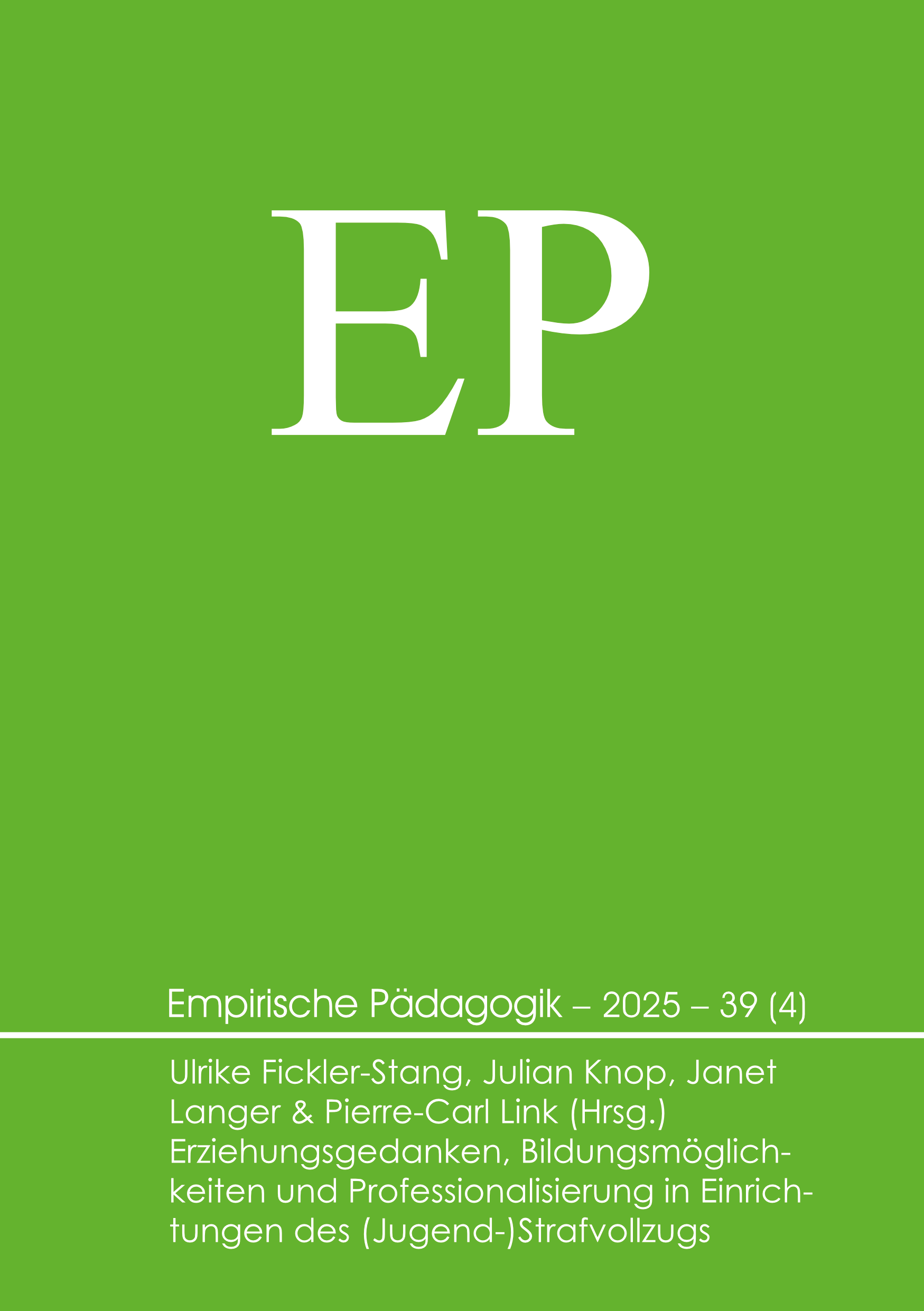 Empirische Pädagogik 2025 – 39 (4)